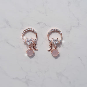 Babypink Comets Earrings