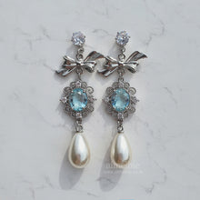 Load image into Gallery viewer, [IVE Wonyoung, Rei Earrings] Aqua Jewel Princess Earrings - Fancy