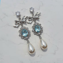 Load image into Gallery viewer, [IVE Wonyoung, Rei Earrings] Aqua Jewel Princess Earrings - Fancy