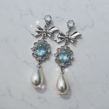 Load image into Gallery viewer, [IVE Wonyoung, Rei Earrings] Aqua Jewel Princess Earrings - Fancy