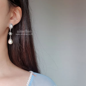 [IU, Kim Sejeong Earrings] Minerva Earrings - Silver version