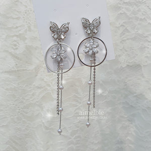 Butterfly Fairy in the Garden Earrings (Mamamoo Solar, STAYC Sieun, Momoland Jane Earrings)