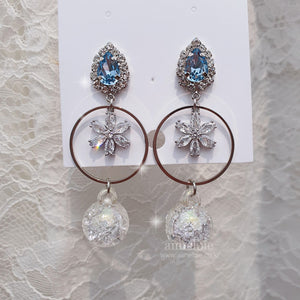 Icy Bloom Earrings - Blue (STAYC Sumin Earings)