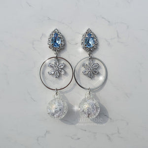 Icy Bloom Earrings - Blue (STAYC Sumin Earings)