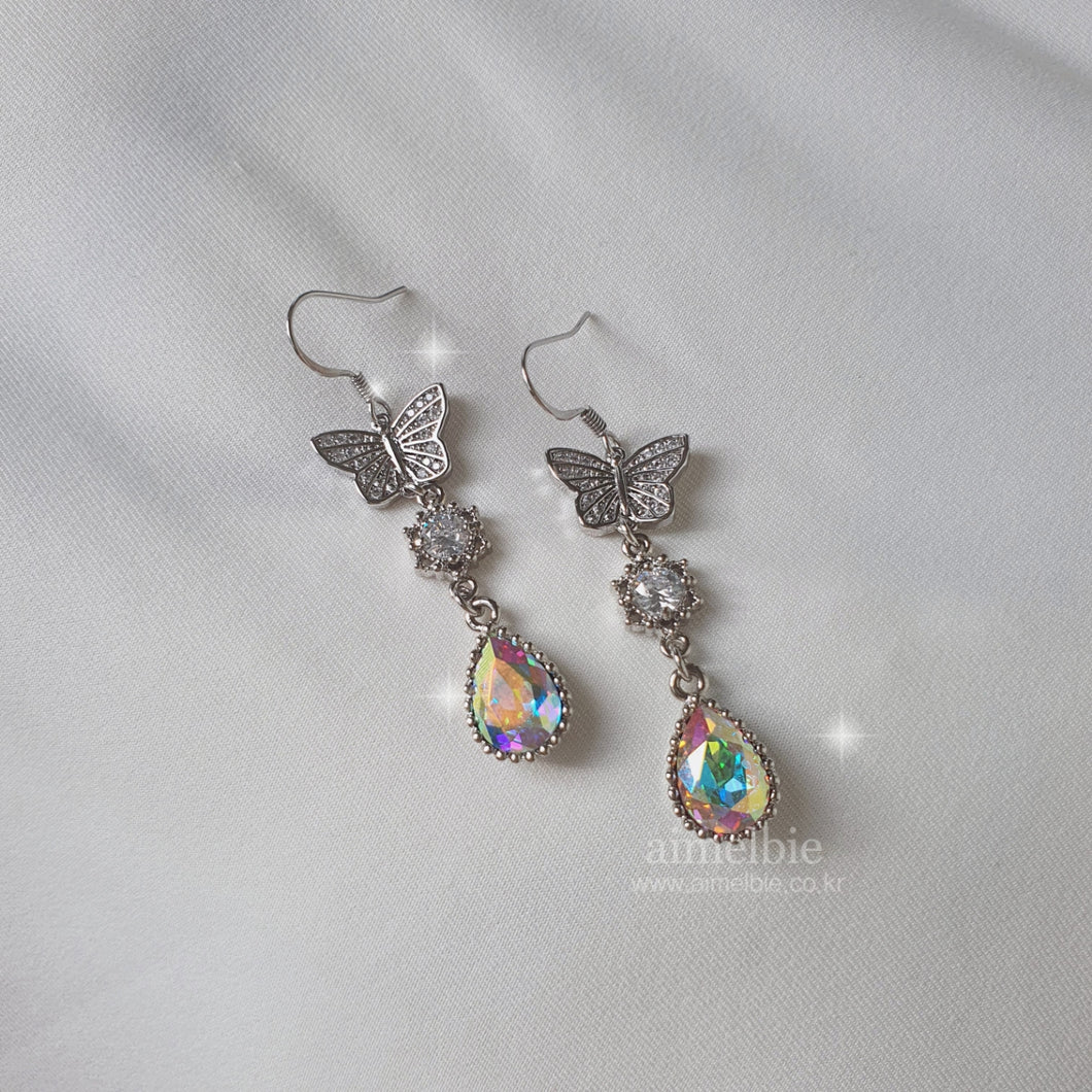 Dreamy Butterfly Earrings - Rainbow (Billlie Haruna Earrings)