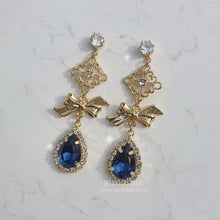 Load image into Gallery viewer, Oriental Princess Earrings - Navy