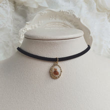 Load image into Gallery viewer, Antique Oval Choker - Teddy Bear