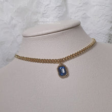 Load image into Gallery viewer, City Women Gold Chain Choker - Light Sapphire