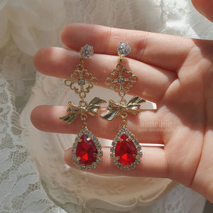 Oriental Princess Earrings - Red