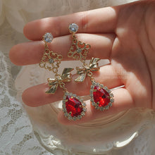 Load image into Gallery viewer, Oriental Princess Earrings - Red