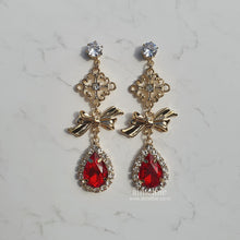 Load image into Gallery viewer, Oriental Princess Earrings - Red