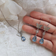 Load image into Gallery viewer, Dreamy Butterfly Semi-Choker Necklace - Light Blue (Oh My Girl Arin, Mamamoo Solar, STAYC Sieun, J Necklace)