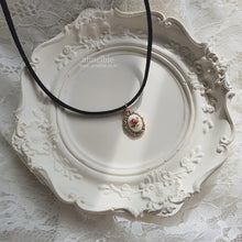 Load image into Gallery viewer, Antique Oval Choker - Vintage Rose (Momoland Jane Necklace)