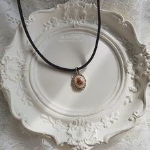 Load image into Gallery viewer, Antique Oval Choker - Teddy Bear