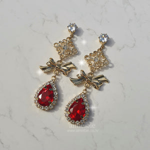 Oriental Princess Earrings - Red