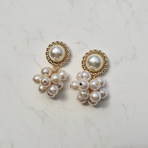 Pearl Bouquet Earrings - Antique ver. (Kep1er Chaehyun Earrings)