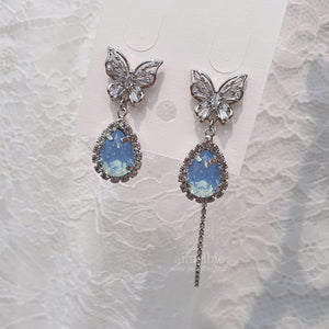 Soft Blue Butterfly Earrings (Girl's Generation Sunny Earrings)