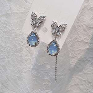 Soft Blue Butterfly Earrings (Girl's Generation Sunny Earrings)