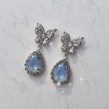 Load image into Gallery viewer, Soft Blue Butterfly Earrings (Girl&#39;s Generation Sunny Earrings)
