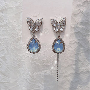 Soft Blue Butterfly Earrings (Girl's Generation Sunny Earrings)