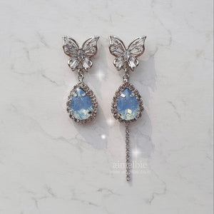 Soft Blue Butterfly Earrings (Girl's Generation Sunny Earrings)