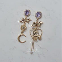 Load image into Gallery viewer, Pony and the Moon Earrings - Violet