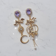 Load image into Gallery viewer, Pony and the Moon Earrings - Violet