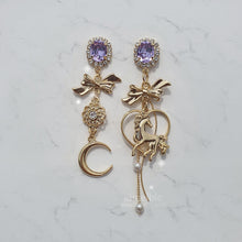 Load image into Gallery viewer, Pony and the Moon Earrings - Violet