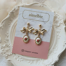 Load image into Gallery viewer, Mary Earrings - Vintage Rose Version