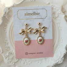 Load image into Gallery viewer, Mary Earrings - Vintage Rose Version