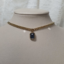 Load image into Gallery viewer, City Women Gold Chain Choker - Navy
