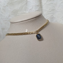 Load image into Gallery viewer, City Women Gold Chain Choker - Navy