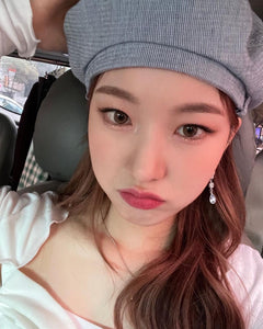 Dreamy Butterfly Semi-Choker Necklace - Light Blue (Oh My Girl Arin, Mamamoo Solar, STAYC Sieun, J Necklace)
