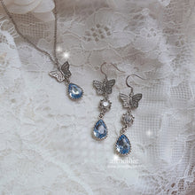 Load image into Gallery viewer, Dreamy Butterfly Earrings - Light Blue