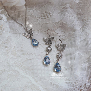 Dreamy Butterfly Earrings - Light Blue