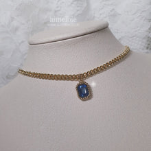 Load image into Gallery viewer, City Women Gold Chain Choker - Light Sapphire