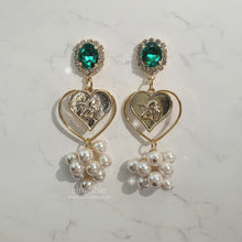 Load image into Gallery viewer, Emerald Baby Angel Earrings