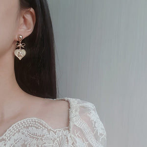 Royal Baby Angel Earrings - Short (Gold) (Kep1er Mashiro Earrings)