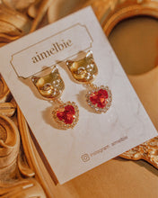 Load image into Gallery viewer, Melbie The Cat Series - Red Heart Earrings (Mamamoo Solar Earrings)