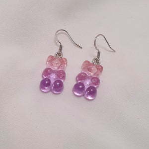 Gummy Bear Earrings - Cotton Candy