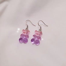 Load image into Gallery viewer, Gummy Bear Earrings - Cotton Candy