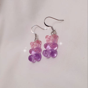 Gummy Bear Earrings - Cotton Candy