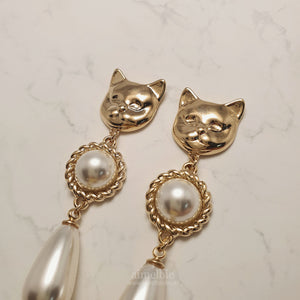 Melbie The Cat Series - The Elegance Earrings (Gold ver.)