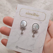 Load image into Gallery viewer, Angelic Mother of Pearl Earrings - Silver