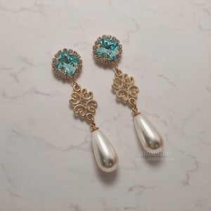 Aquamarine Princess Earrings