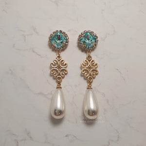 Aquamarine Princess Earrings