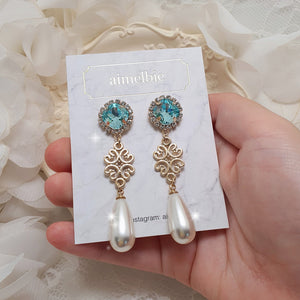 Aquamarine Princess Earrings