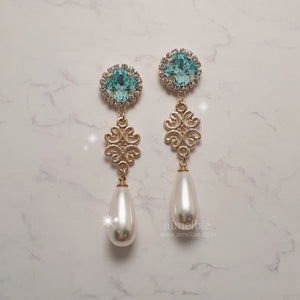 Aquamarine Princess Earrings