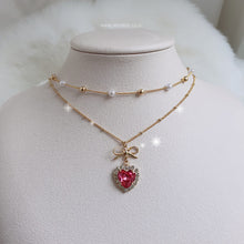 Load image into Gallery viewer, Rosepink Heart Princess Necklace (STAYC Seeun Necklace)