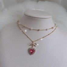 Load image into Gallery viewer, Rosepink Heart Princess Necklace (STAYC Seeun Necklace)